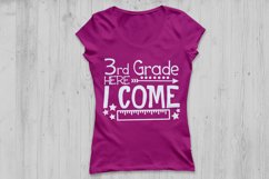Third Grade Here I Come Svg, 3rd Grade svg, school svg. Product Image 2