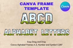 Canva Letters Frame Alphabet Template Font Add Photo_C87 Product Image 1