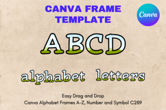 Canva Letters Frame Alphabet Template Font Add Photo_C89 Product Image 1