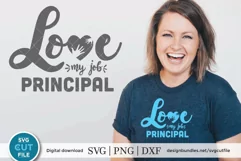 Principal svg - a Love my Job principal svg for crafters Product Image 1