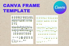 Canva Letters Frame Alphabet Template Font Easy Add PhotoC29 Product Image 2