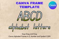 Canva Letters Frame Alphabet Template Font Add Photo_C90 Product Image 1