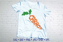 Carrot word art SVG cut file Product Image 2