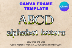 Canva Letters Frame Alphabet Template Font Add Photo_C295 Product Image 1