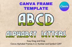 Canva Letters Frame Alphabet Template Font Add Photo_C97 Product Image 1
