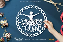 Papercut Ballerina Sunflower | Paper Cut Flower Ballerina Product Image 1
