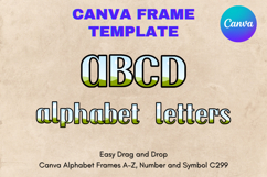 Canva Letters Frame Alphabet Template Font Add Photo_C99 Product Image 1