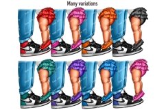 Dad Daughter shoes clipart, Fathers Day clipart, Legs clipar Product Image 7