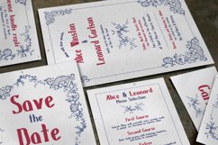 Embroidery Wedding Invitation Suite Product Image 4