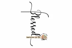 Blessed svg CUT file, blessed cross dxf Christian faith svg Product Image 2