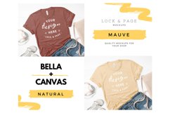 T Shirt Mockup Bundle Bella Canvas 3001 T-Shirt Flat Lay Product Image 2