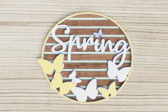 Spring Laser Cut file - Spring Sign Product Image 1