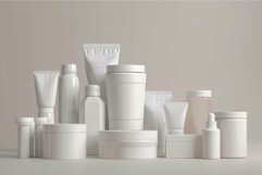Set of cosmetic packaging mockup presenting new skincare pro Product Image 1