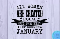 January Svg January Birthday Svg Queens Are Born In January Product Image 2