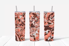 Liquid Marble Foil 20oz Skinny Tumbler Sublimation Designs Product Image 4