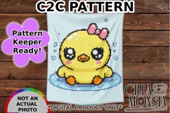 Kawaii Duck C2C Pattern Keeper Ready Product Image 1