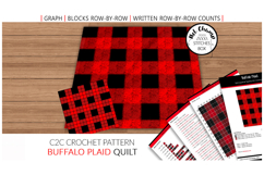 C2C Crochet Quilt pattern - Buffalo Plaid Product Image 1