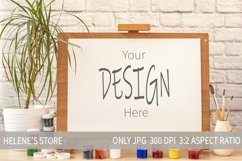 Easel mockup Bundle. Easel landscape frame mock up, jpg Product Image 12