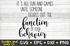 It's All Fun and Games SVG - Teacher SVG - EPS - DXF - PNG Product Image 2