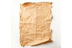 old Sheet of paper on a white background. Product Image 1