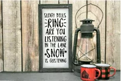 Sleigh Bells Ring SVG DXF PNG jpeg |Christmas Quote Digital Product Image 2