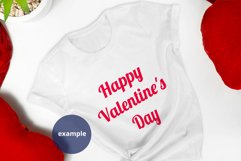 White T-shirt Valentine's day PSD & JPG Mockup full wrap Product Image 3
