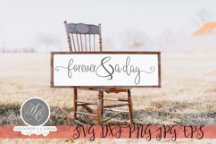 Forever and a Day |Wedding Sign| Wood Sign Template Product Image 4