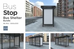 Bus Stop Bus Shelter Mockup Vol- 28 Product Image 1