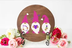 Valentine's Day Gnomes SVG with rose, heart, bow and arrow Product Image 2