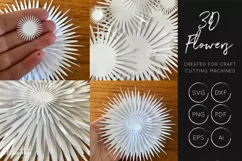 3D Flower SVG Cut Files - Flower SVG - Layered Flower DXF - Free Design of The Week Product Image 10