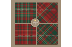 Classic Christmas Plaid Digital Papers Product Image 3