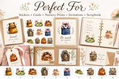 Whimsical Woodland Watercolor Clipart Bundle Product Image 3