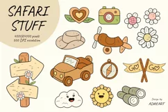 Safari animals clipart, tropical animals, Baby shower Product Image 4