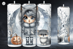 4 Cute Halloween Tumbler Wrap Sublimations, 20 oz Product Image 5