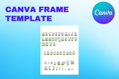 Canva Letters Frame Alphabet Template Font Easy Add Photo_C3 Product Image 2
