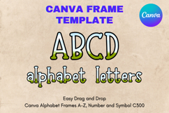 Canva Letters Frame Alphabet Template Font Add Photo_C300 Product Image 1