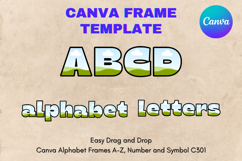 Canva Letters Frame Alphabet Template Font Add Photo_C301 Product Image 1