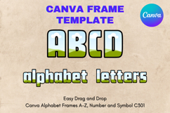 Canva Letters Frame Alphabet Template Font Add Photo_C302 Product Image 1