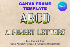 Canva Letters Frame Alphabet Template Font Add Photo_C303 Product Image 1