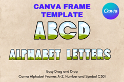 Canva Letters Frame Alphabet Template Font Add Photo_C304 Product Image 1