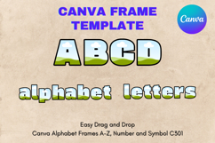 Canva Letters Frame Alphabet Template Font Add Photo_C305 Product Image 1
