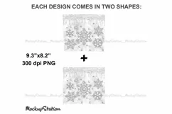 Christmas 20oz Skinny Tumbler Sublimation Design Winter PNG Product Image 3