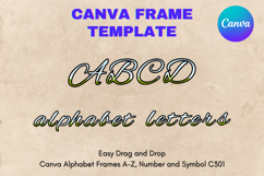 Canva Letters Frame Alphabet Template Font Add Photo_C312 Product Image 1