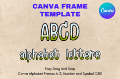 Canva Letters Frame Alphabet Template Font Add Photo_C313 Product Image 1