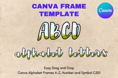 Canva Letters Frame Alphabet Template Font Add Photo_C315 Product Image 1