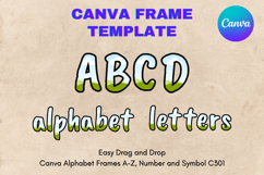 Canva Letters Frame Alphabet Template Font Add Photo_C316 Product Image 1