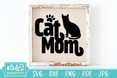 Cute Cat Mom SVG, Pet Owner, Cat Mamma DXF, PNG Product Image 5