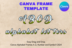 Canva Letters Frame Alphabet Template Font Add Photo_C324 Product Image 1