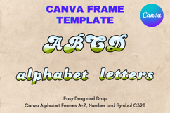 Canva Letters Frame Alphabet Template Font Add Photo_C328 Product Image 1