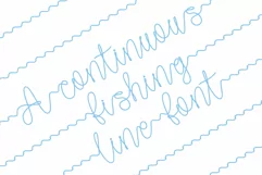Gone Fishing - a fishing line font - Free Font Of The Week Product Image 7